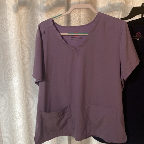 Scrubs 6 pieces will not separate set 2xL Natural Uniform one Koi Xl - Picture 9 of 11